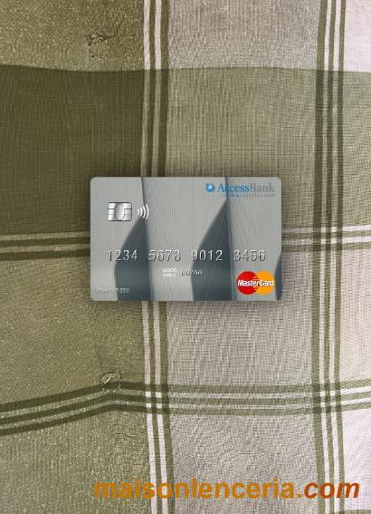 Escaneo PSD de photolook MasterCard de Liberia Access Bank + instantánea de fotos